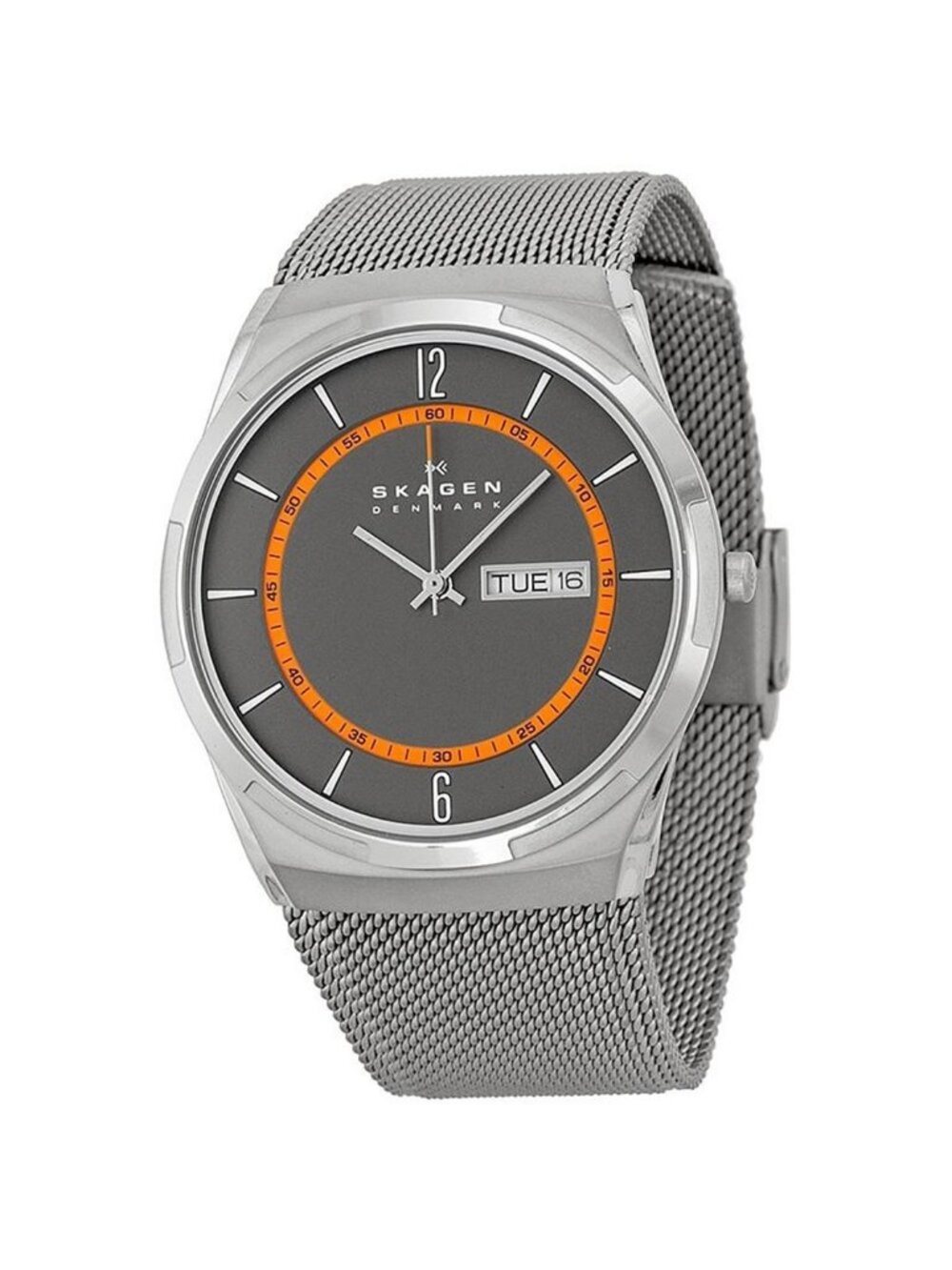 NWT Skagen Melbye Grey Dial Grey Mesh Men's Watch
